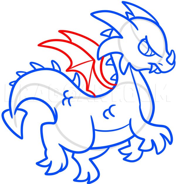 Дракон мультяшные