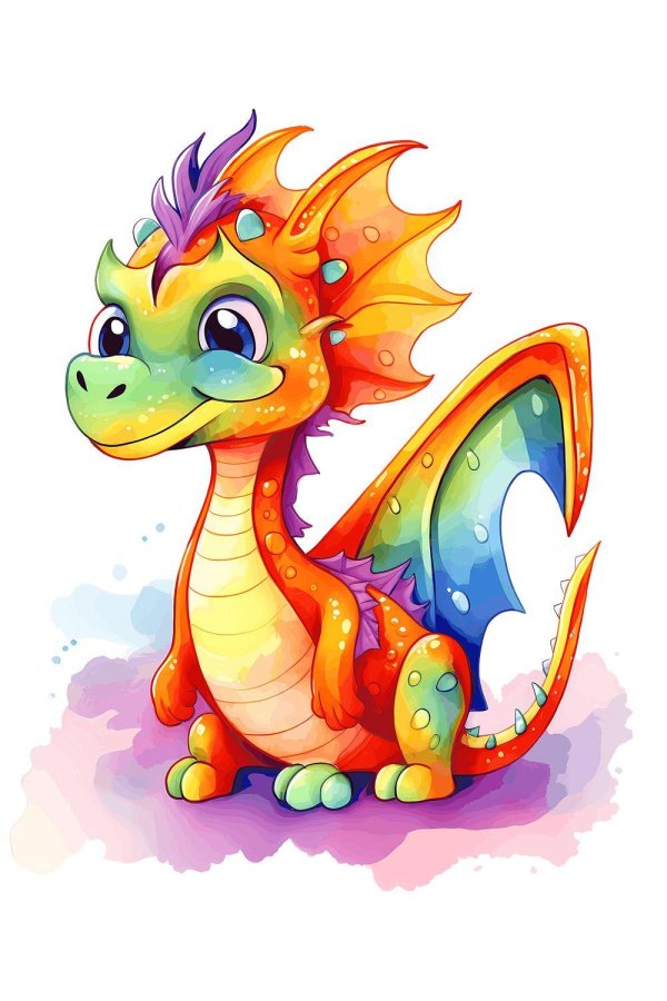 Дракон мультяшные
