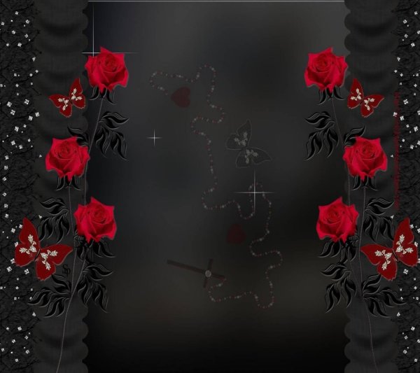 фон с красными цветами