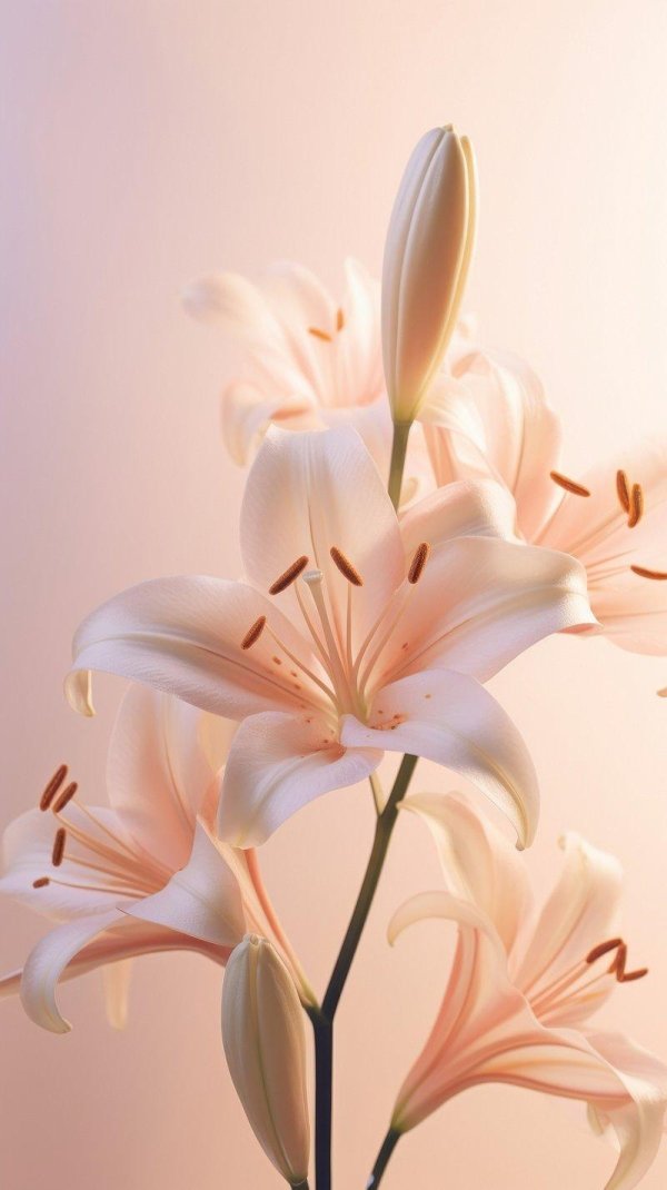 Лилии нежные