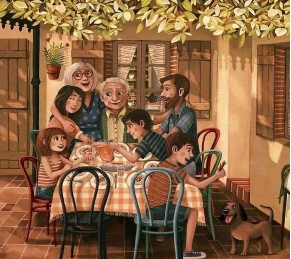 Дружная семья