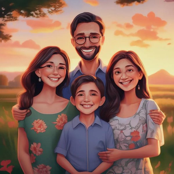 Дружная семья