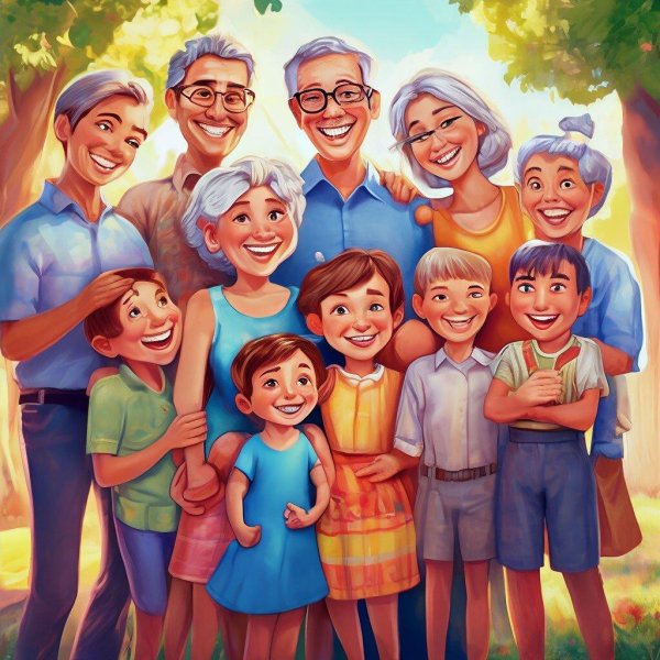 Дружная семья