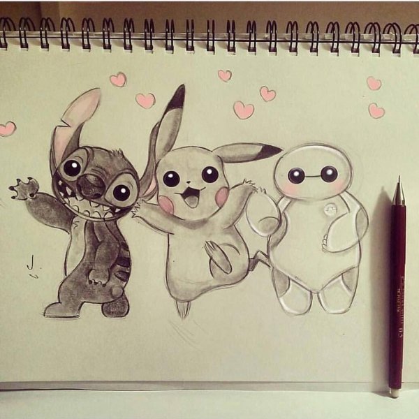 Милые карандашом