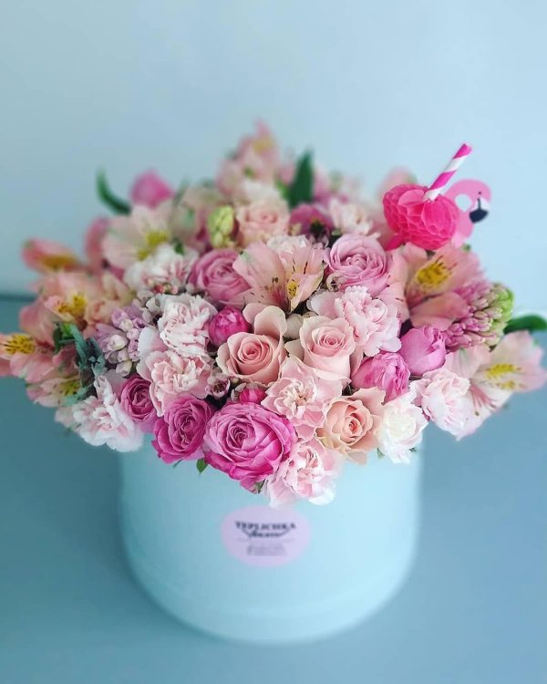 цветы в коробке