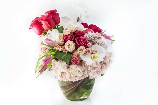 стильные букеты цветов