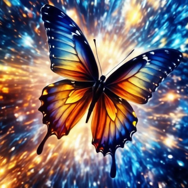 Бабочки яркие