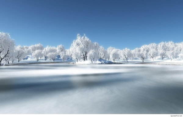 На рабочий стол зима