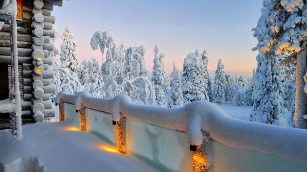 На рабочий стол зима