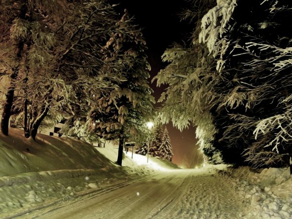 На рабочий стол зима