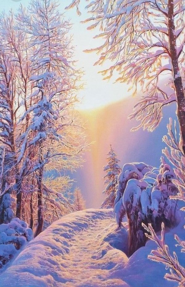 Зима с надписями