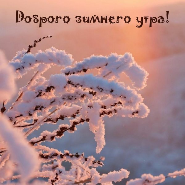 Зима с надписями