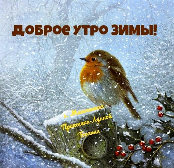 Зима с надписями