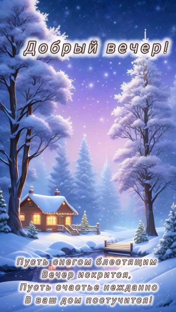 Зима вечер