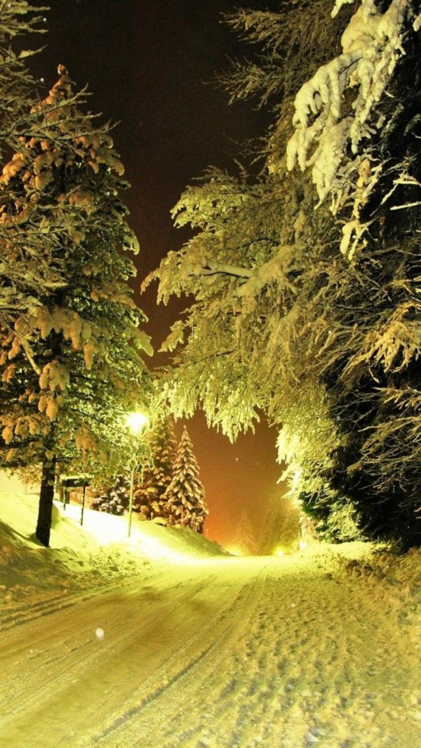 На рабочий стол телефона зима