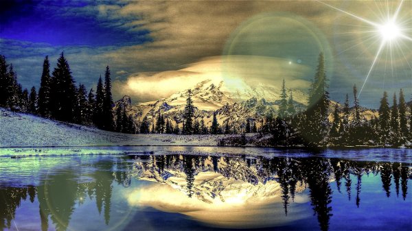 На рабочий стол зима на весь экран