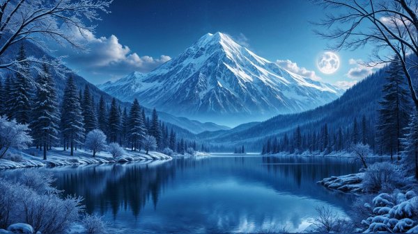 На рабочий стол зима на весь экран