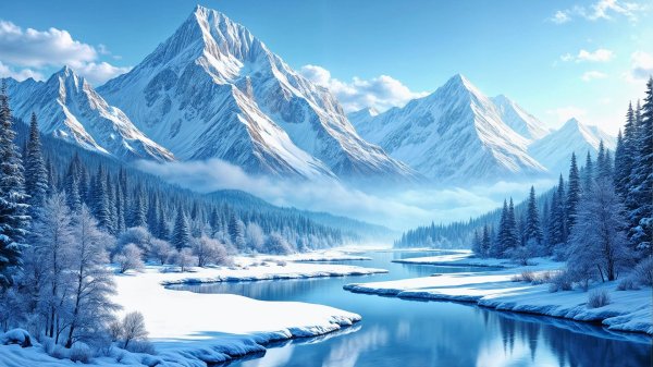 На рабочий стол зима на весь экран