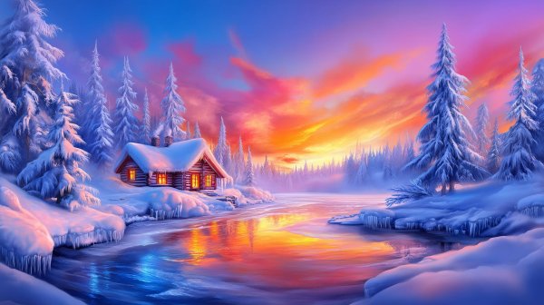 Зима пейзажи снежные