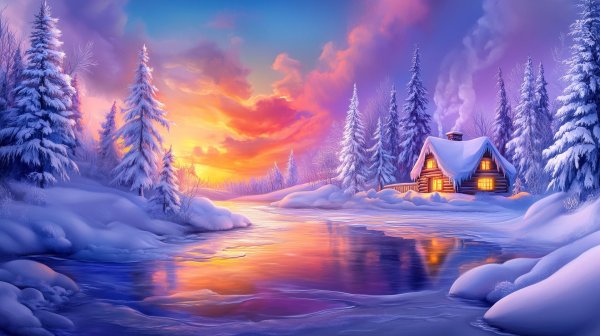 Зима пейзажи снежные