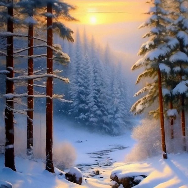 Зима пейзажи снежные