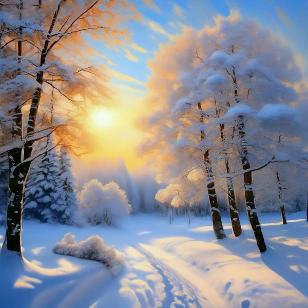 Зима пейзажи снежные