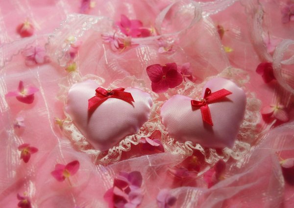 розовая валентинка