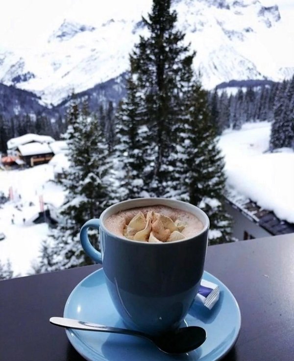 Кофе утро зима