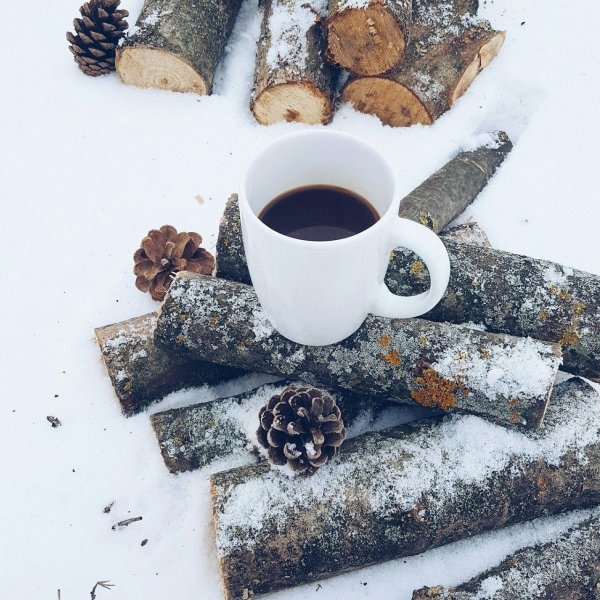 Кофе утро зима