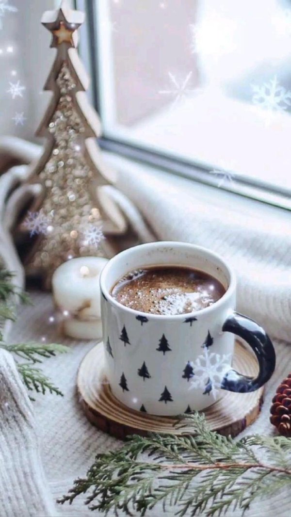 Кофе утро зима