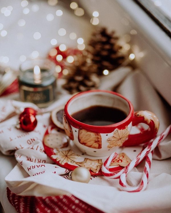 Кофе утро зима