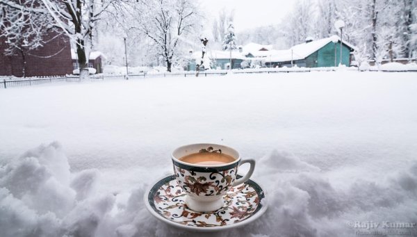 Кофе утро зима