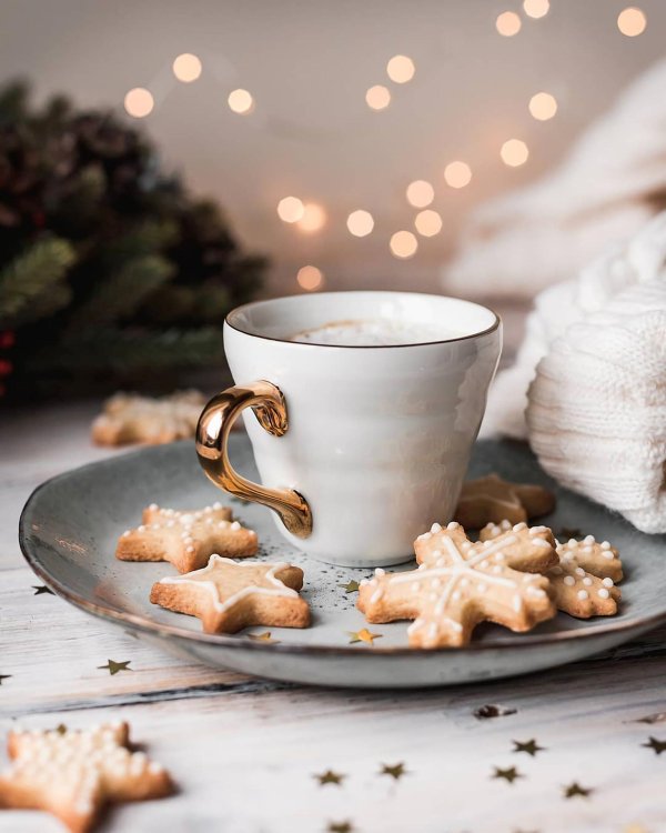 Кофе утро зима