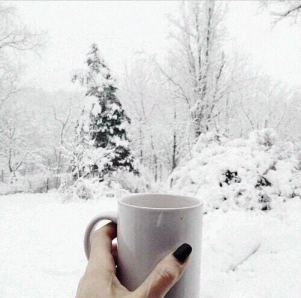 Кофе утро зима