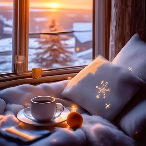 Кофе утро зима