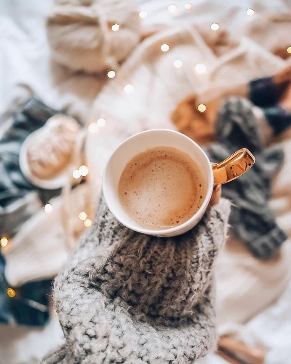 Кофе утро зима