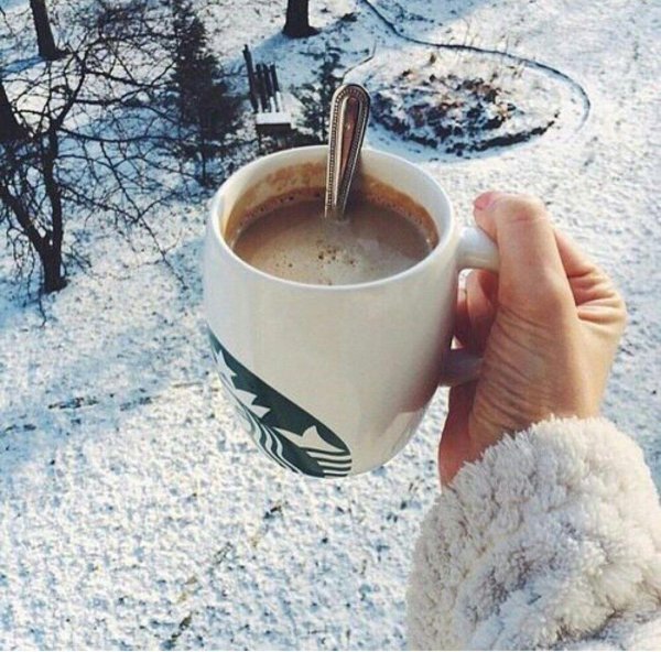 Кофе утро зима