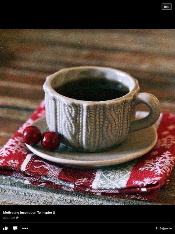 Кофе утро зима