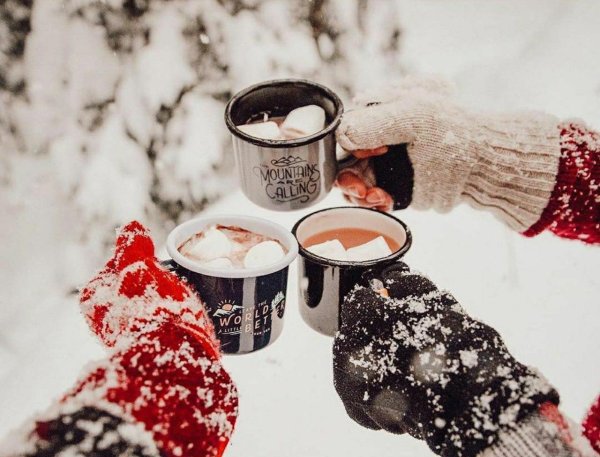 Кофе утро зима