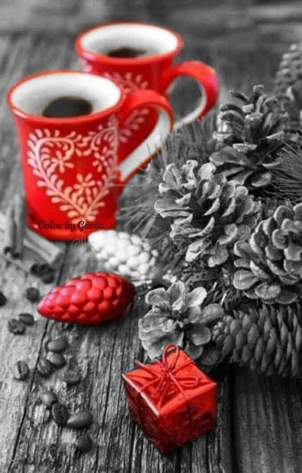 Кофе утро зима