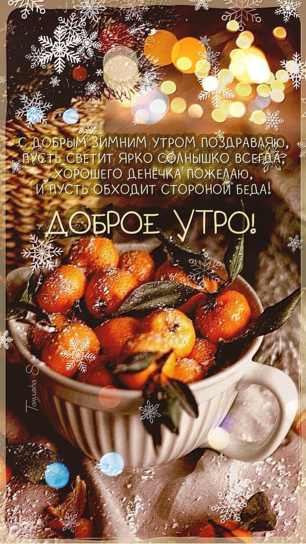 Доброго понедельника зима