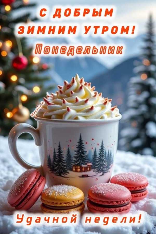 Доброго понедельника зима