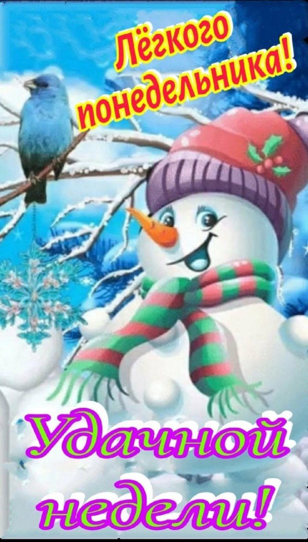 Доброго понедельника зима