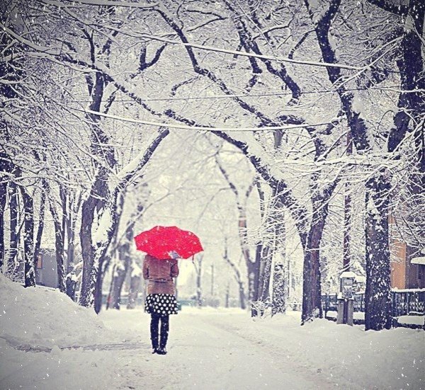 На аву зима