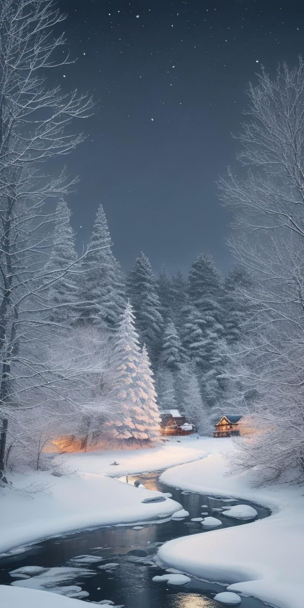 Зима вертикальные