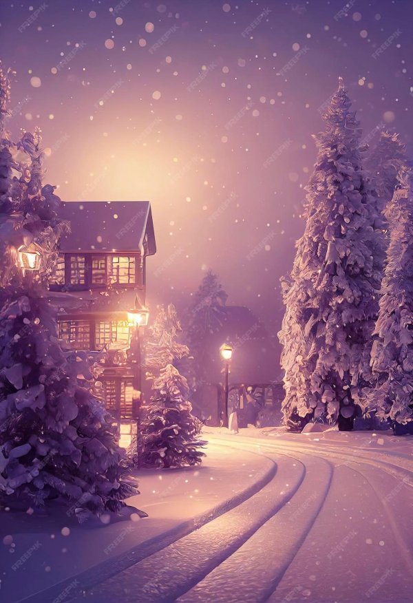 Зима вертикальные