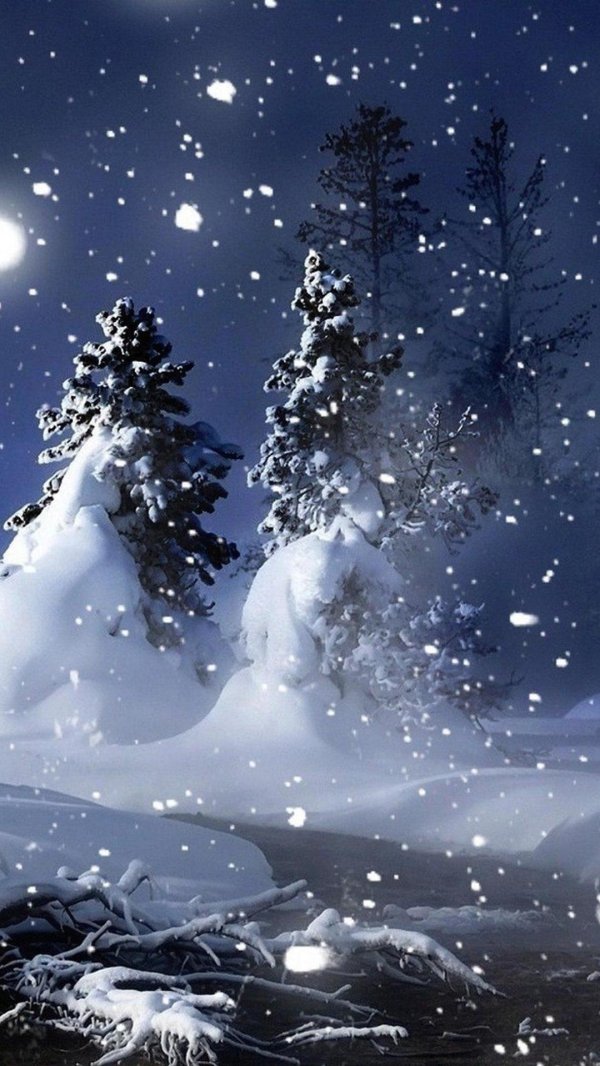 Зима вертикальные