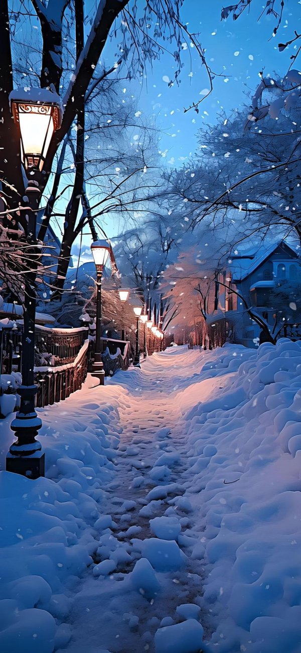 Зима вертикальные