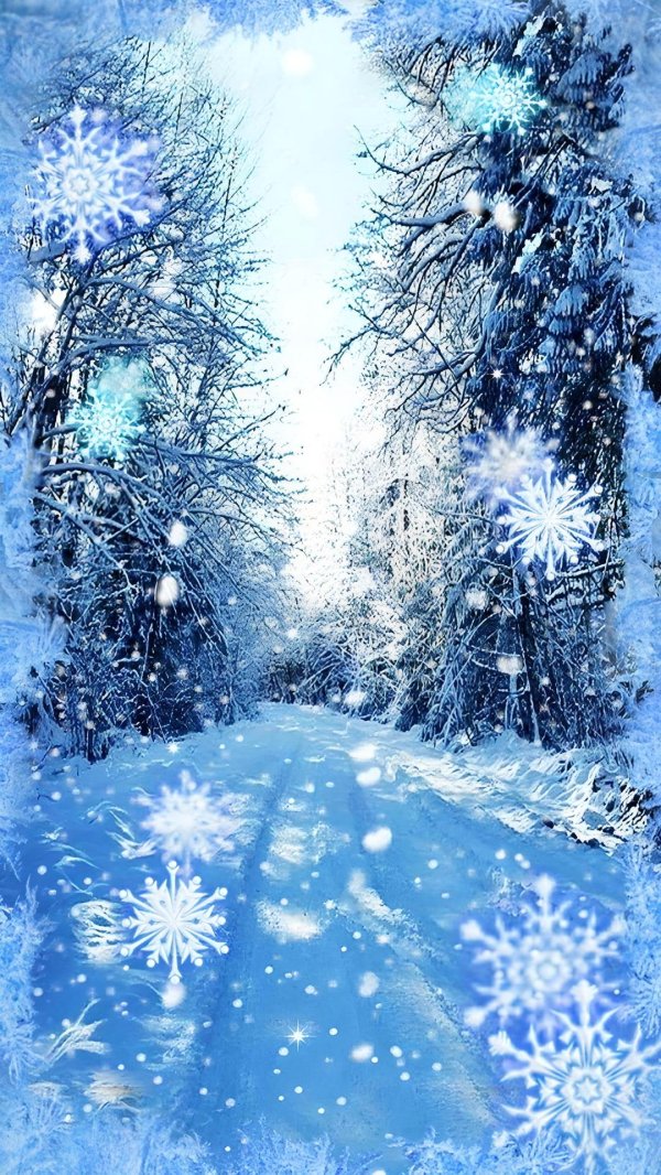 Зима вертикальные