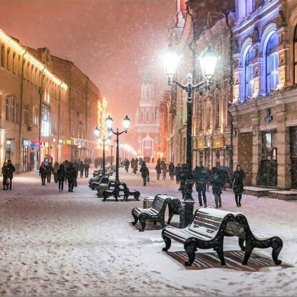 Зима москва